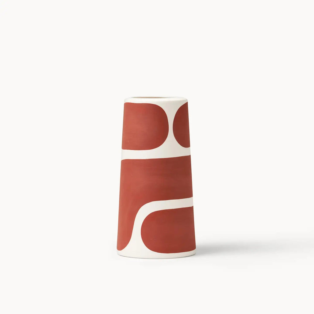 Canyon Color Block Large Pillar Vase | {neighborhood} Franca